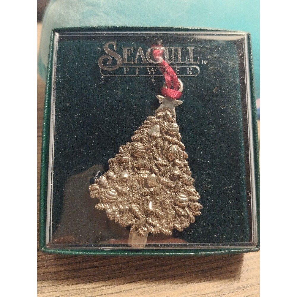 Vintage Seagull Pewter Tree Decor Ornament  Pugeash NS Canada